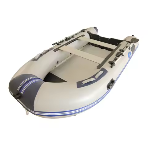 Marine 3.6 Miles Rubber Fishing Boat Aluminum Alloy Bottom Plate Assault Boat Adapted to 18 HP Engin
