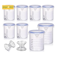 8 Sets Paint Container Mooth on the Surface with Stainless Steel Mixing Ball Touch Up Paint Storage Cups for Repainting Leftover Paint,1000Ml