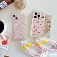 Red Bow Cherry Lichee Phone Case For Realme C55 C53 C51 C35 C33 C31 C30 C21Y C25Y C20 A1K C2 C15 C11