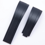 20/21mm Quality Soft Silicone Rubber Belt Watch Band Fit For Rolex Strap For Daytona Submariner Oyst