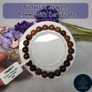 [Singapore In-Stock] 8.7mm Pietersite Bracelet with Certificate 彼得石手串1540571