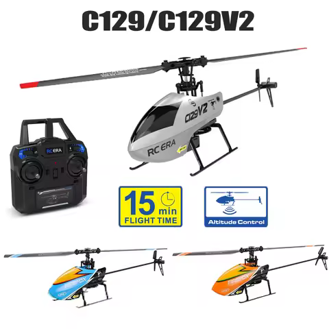 RC ERA C129/C129V2 RTF RC Helicopter 2.4GHz 6-axis Gyroscope One Click 3D Flip Remote Control Aircra