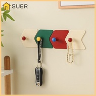 SUER 3Pcs/Set Strong Adhesive Hook, Arrow Shape Punch-free Door Hook, Creative Self-adhesive Dopamin