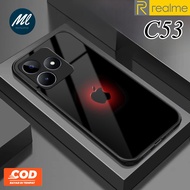 Latest Realme C53 NFC Glass Softcase [SK70] - Realme C53 glass softcase - Realme C53 glass Glitter s