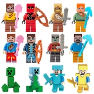 Minecraft Minifigure Compatible Lego Building Blocks Assembling Puzzle Entity 303 Steve HIM Gift Toy