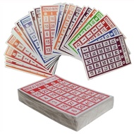 100/50pcs Bingo Royal Mega Bingo Lotto Card Traditional Family Bingo Board Lotto Lottery Game