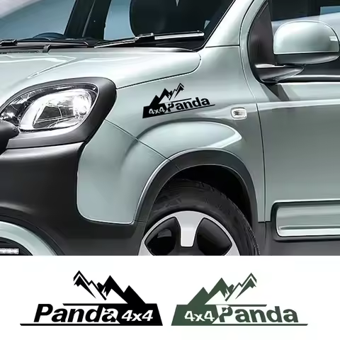 For Fiat Panda MK3 1 2 3 4x4 169 141 312 319 750 Car Stickers Auto Accessories Lightning Styling Vin