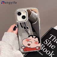 Cartoon Funny Crayon Shin-chan Mirror Cases For Xiaomi Poco C61 C51 C50 C40 C31 X6 F6 F5 M6 Pro Redm