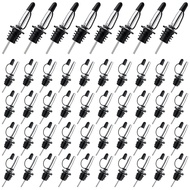 48Pcs Speed Pourer Mouth with Tapered Mouth and Cap Liquor Bottle Pourer Olive Oil Mouth SHOPSKC9651