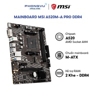 MSI A520M-A PRO Mainboard - A520 Chipset - Socket AM4 - Micro-ATX -