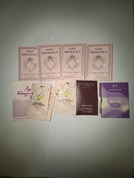 Charlotte Tilbury  Love Frequency   Perfect Marc Jacob's   Amo Ferragamo   Eternity for women   The 