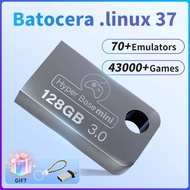 Portable 128GB USB 3.0 Disk Batocera 37.linux 70+ Emulators＆43000+ Retro Games for PS3/PS2/XBOX/Wii/