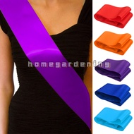 Bride Shoulder Strap Blank Solid Color Birthday Party Sash Wedding Award Ceremony Etiquette Ribbon D
