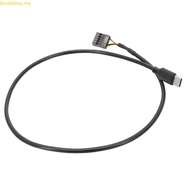 Doublebuy USB 9 Pin Male to Motherboard USB C Male Adapter Extension Cable Type C USB C Cable for Da