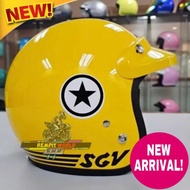 HELMET SGV TRENDY LIMITED CAP COLOUR 3 BUTTON SGV HELMET L SIZE 60 HELMET RIDE SGV MALAYSIA