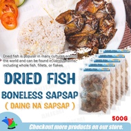 Dried Fish Sapsap Boneless 500g / 1kg Dried Sapsap / Gourmet Dried Fish / Sun-Dried / Crispy Sapsap