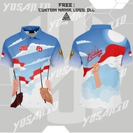 80th Indonesian Independence Day T-shirt Men's TopWanita/ 17 August 2025 Custom 3D fullprinting Art 