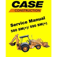 CASE 580M(+) 590M(+)  LOADER BACKOE SERVICE WORKSHOP MANUAL+ PARTS CATALOGUE