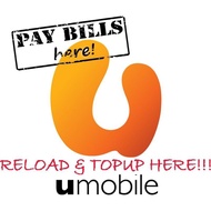 Umobile Topup  Prepaid / Pospaid bill payment RM 1-RM200