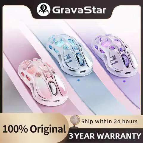 GravaStar Mercury M1 Pro Gaming Mouse, Lightweight Magnesium Alloy, 26,000 DPI, PAW3395DM Sensor, 5 
