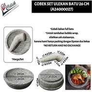 coet+cobek+ulekan+bahan+batu+asli+set+mutu+sambal+geprek+bakar+kitchen+tool+alat+dapur+26cm+24cm+22c