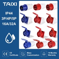 Waterproof Industrial Aviation Plug and Socket 16 A 32 Amp 3 Pin 4 core 5 P dustproof Explosion-proo