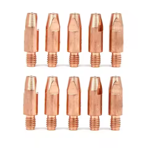 0.8 0.9 1.0 1.2 M6x28 Metric M6 Thread Length 28mm Nozzle Contact Tip TB 25 TB25 MB25 25AK MB24 24KD