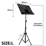 Music sheet stand Portable Tripod stand steel Adjustable Lyrics stand Music accessories Foldable
