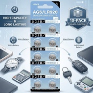 【Hantar Cepat】 Alkaline Button Cell LR44 LR41 LR43 LR521 LR621 LR626  LR920 LR1130 CR2032 AG13/AG10/
