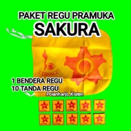 Sakura Team Package (1 Team Flag + 10 Team Signs) Team Package SakuraPRAMUKA