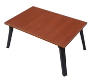 NK_โต๊ะญี่ปุ่นท้อปกันน้ำ ขนาด16"x24"(40x60cm.)โต๊ะเอนกประสงค์,ขาพลาสติกดำ - ท้อปลายไม้ (สีเชอร์รี่)