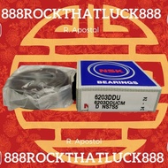 6203 DDU (17X40X12) DOUBLE SIDED RUBBER SEALED BALL BEARING