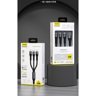 PAVAREAL Q01 6A Super Fast Aluminum Alloy 3 In 1 Cable For Smartphone/Tablet/Pad