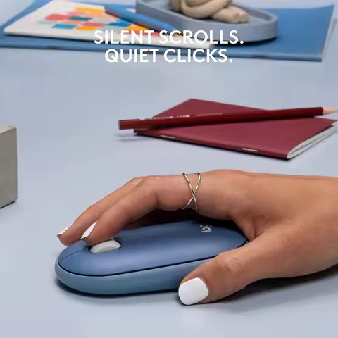 Logitech PEBBLE M350 Laptop Tablet Mouse Wireless Bluetooth Mouse Light and Thin Mute Office Mini Mo