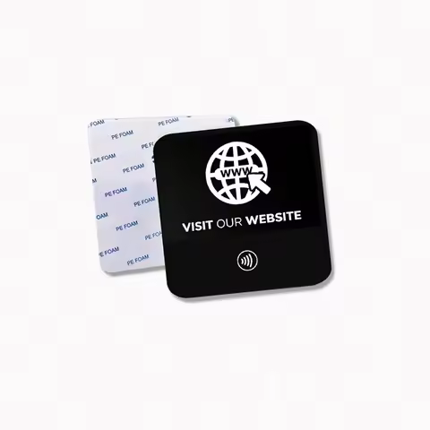 5CM Small NFC Acrylic Plate for Google for Google Review Instagram WhatsApp Yelp WIFI