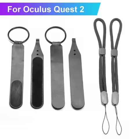 4/6pcs Fixed Strap Touch Controller Grip Adjustable Knuckle Wrist Sling For Oculus Quest 2 VR Access