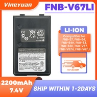 【DC-91】7.4V 2200mAh FNB-V57 FNB-64 FNB-V67Li Battery for YAESU FT60 FT60R Vertex VX110 VX120 VX146 V