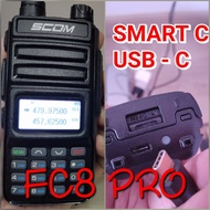 Radio HT SCOM FC8 PRO HT DUAL BAND SUPPORT USB C CHARGING - walkie talkie
