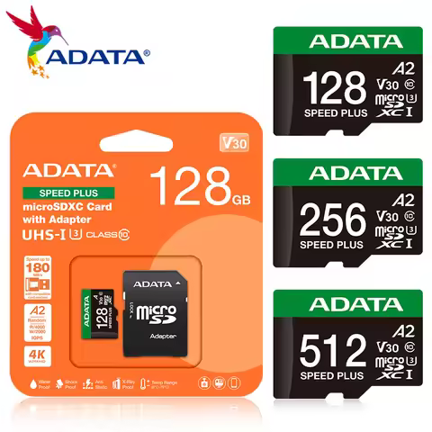 Original ADATA Premier Pro A2 V30 C10 MicroSDXC 64GB 128GB 256GB 512GB High Speed UHS-I U3 Micro SD 