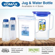 KOMAX Aqua/Biokips Fridge Jug and Water Bottle | 4 Sizes | Made In Korea | BPA Free