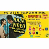 Sim Unlimited YouTube & Fb Rm15 Monthly