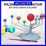 Afope DIY Miniature Display Solar System 9 Planets Solar System Planetary - 2135