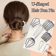 Pin Rambut U-shaped Fixing Hair Pin Girl Bun Maker Hair Comb Head Dressing Tool Hair Accessories Hai