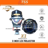AFORCE X1 3INCH LED PROJECTOR 55W ( BULE FILM) 1 PAIR CAR PROJECTOR HEAD LAMP PROJECTOR CAR LED PROJ