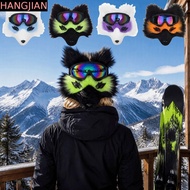 HANGJIAN Cosplay Mask, Simulation Fur Wolf Mask, Costume Realistic Furry Plush Fursuit Mask Adult