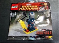 （絕版收藏）LEGO 30168 Gun Mounting System Iron Patriot Ironman 鐵甲奇俠 hot toys