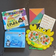 釣魚遊戲 七巧板 幼童蠟筆 四子棋 學前玩具 bb玩具