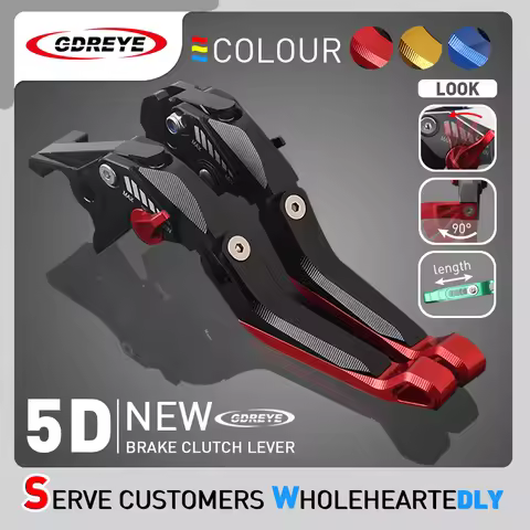 CNC 5D Clutch Brake Lever For DUCATI MONSTER 797 821 659 Hypermotard 820 939 Multistrada 950 Adjusta