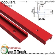 POPULAR 1Pcs T-Slot Track, 300-600mm Slide Guide Rail T-Track,  19 Type 19x9.5mm Aluminium Alloy T S