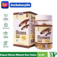 OLIMEX - Kapsul Ekstrak Minyak Ikan Gabus Sari Kutuk Albumin Membantu Mempercepat Penyembuhan Luka Asli Original